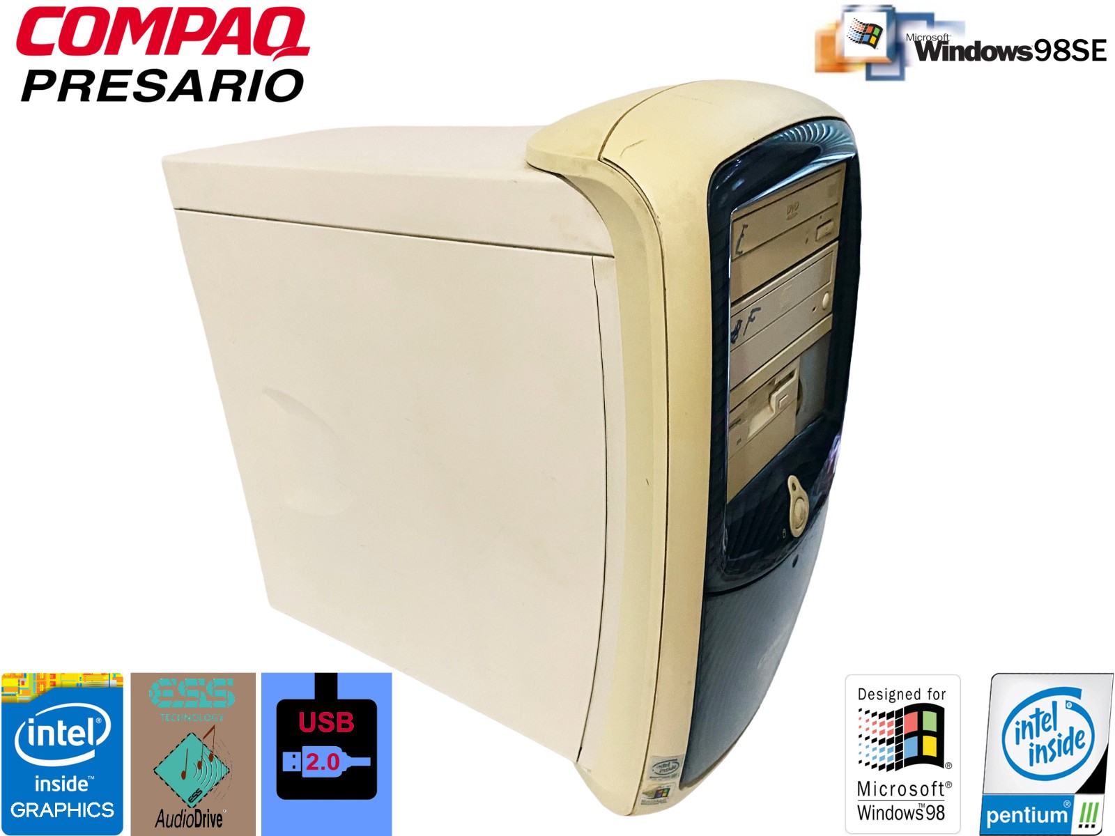 Compaq Presario 5BW284: Intel Pentium III, 40GB HD, 256MB Ram [Windows 98SE]