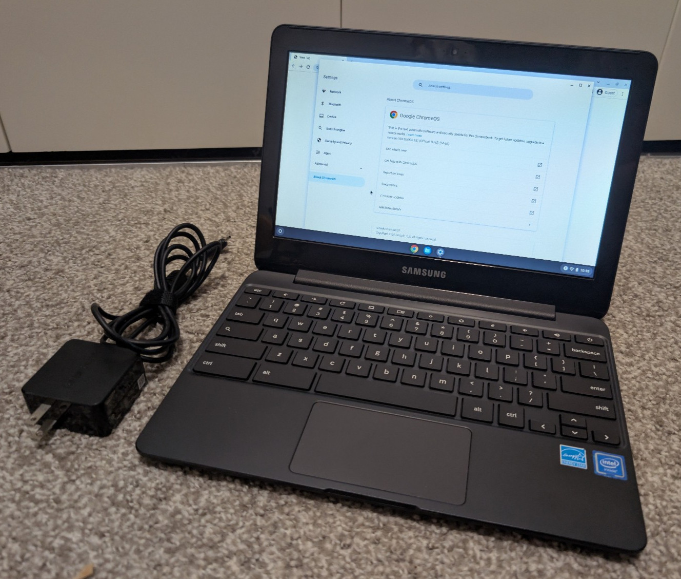 Samsung Chromebook 3 XE500C13-K04US Laptop with Charger (CLEANED AND FIXED)