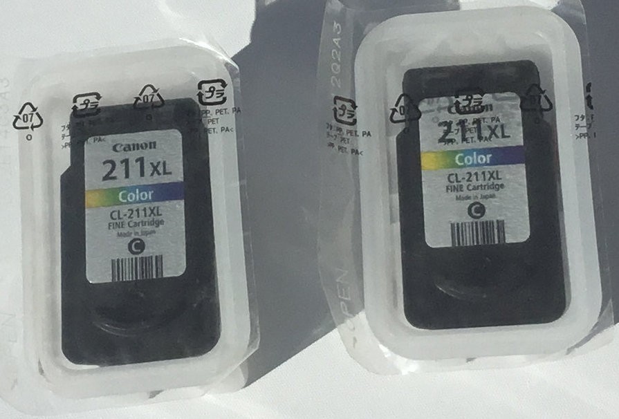 Canon CL-211XL High Yield Color Ink Cartridge Sealed Bag Lot Of 2