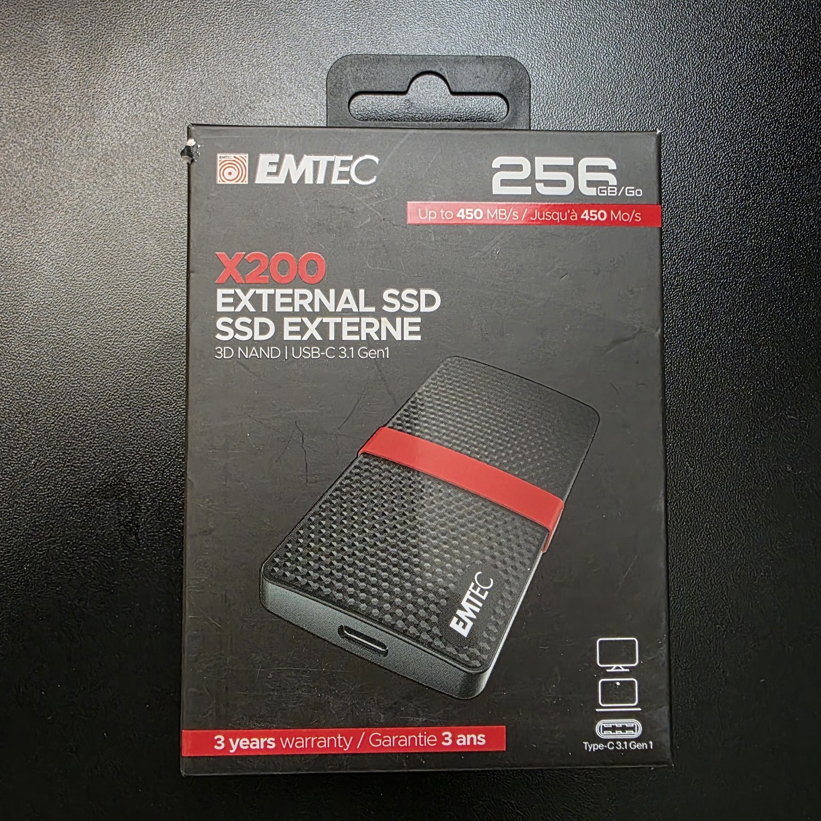 Emtec X200 256 GB,External,2.5 inch (ECSSD256GX200) Solid State Drive