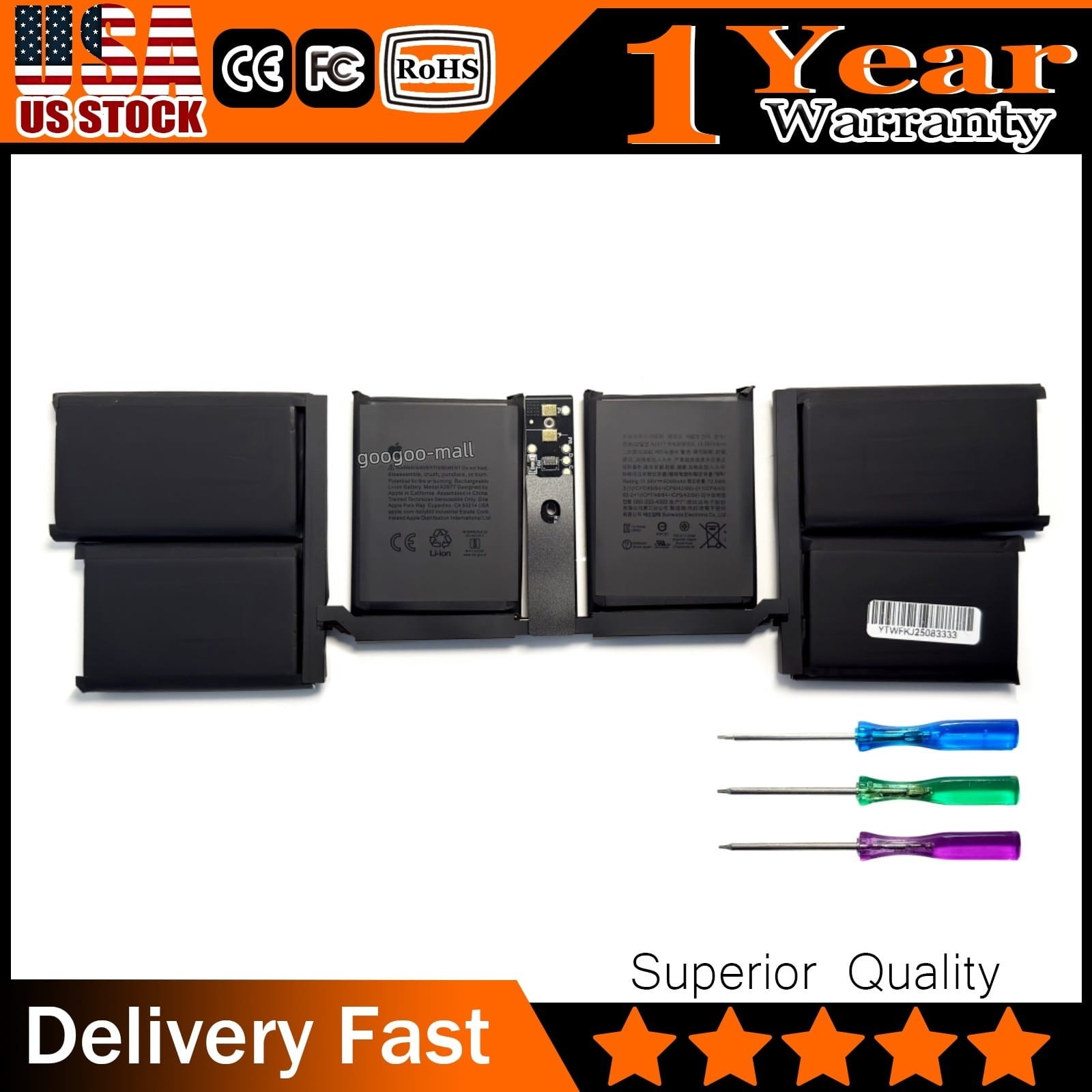 New Genuine A2977 Battery For Apple MacBook Pro 14" A2992 2023 M3 Pro Chip