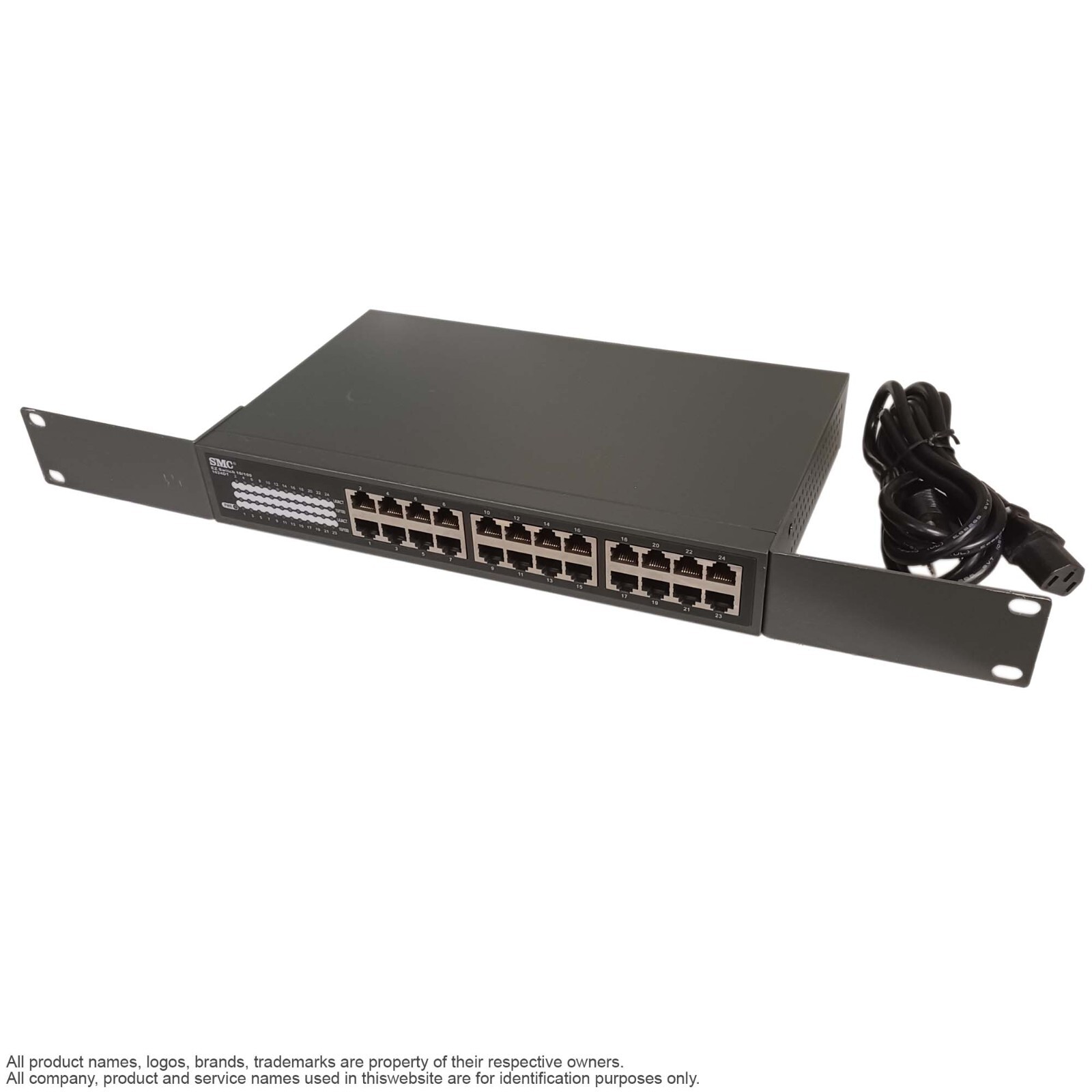 Network Switch Ethernet 10/100 RJ45 24 Port SMC-EZ1024DT EZNET-24SW Rackmount