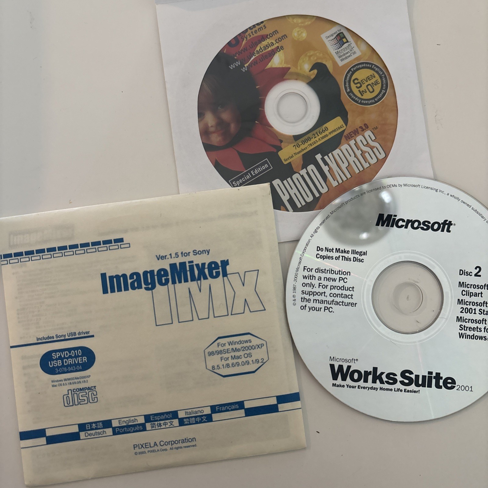 Ulead Systems Photo Express New 3.0, Special Edition, CD-ROM Vtg Software Lot