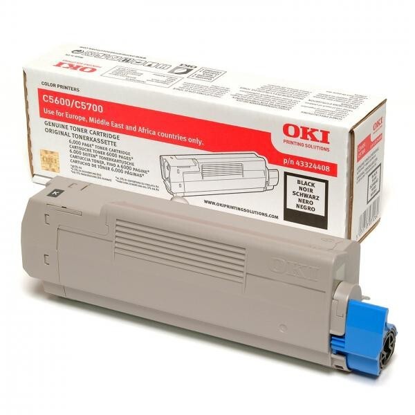New Genuine Factory Sealed Oki Factory Sealed Toner 43324408 Black C5600 C5700