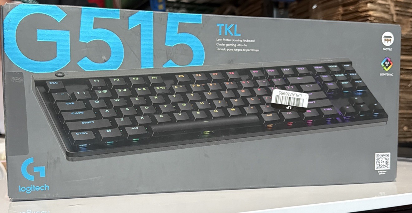 Logitech G515 LIGHTSPEED TKL Low Pro Wireless Gaming Keyboard Black 920012423
