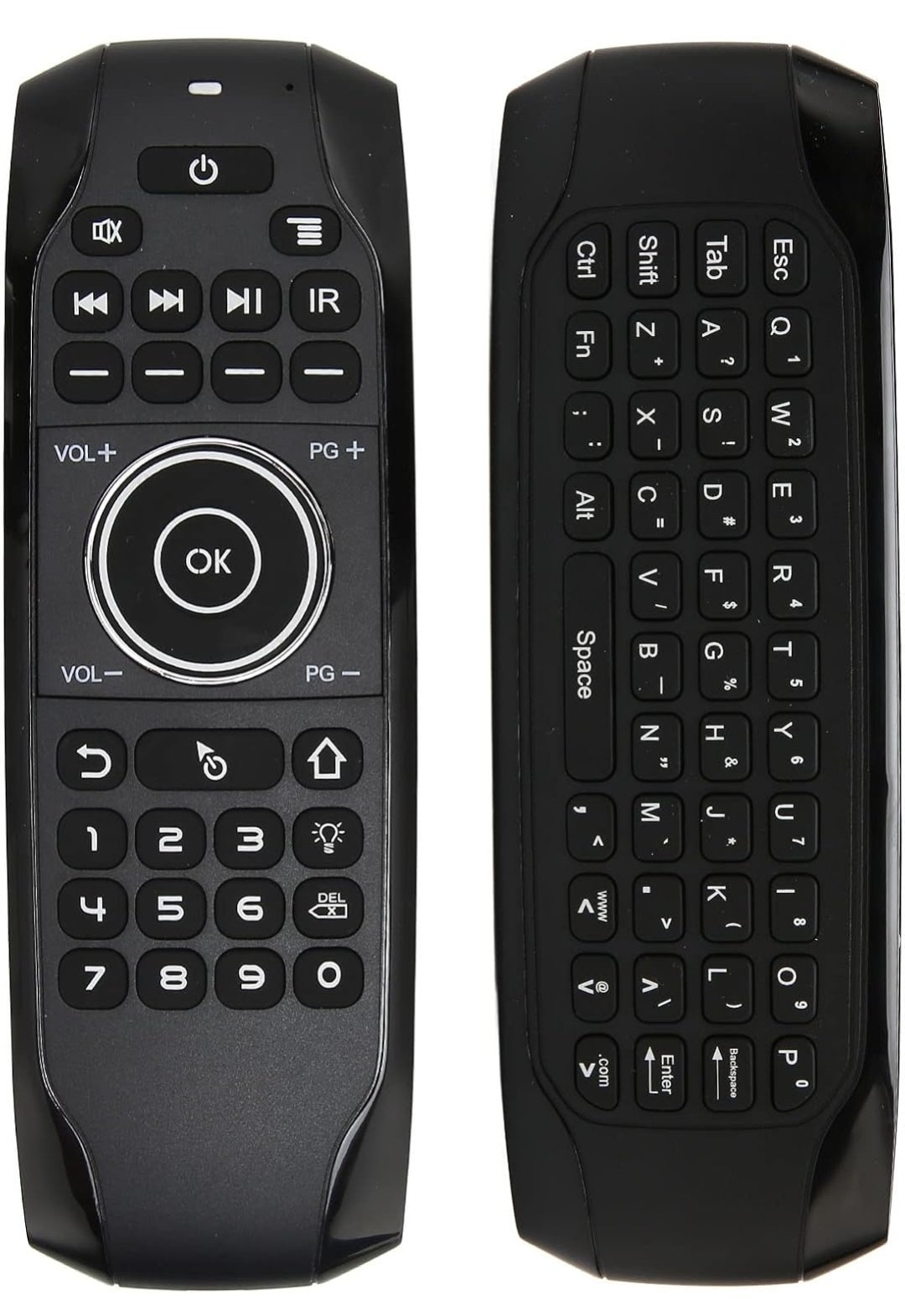 Mini i25 Wireless Air Mouse Keyboard Remote Control, Black