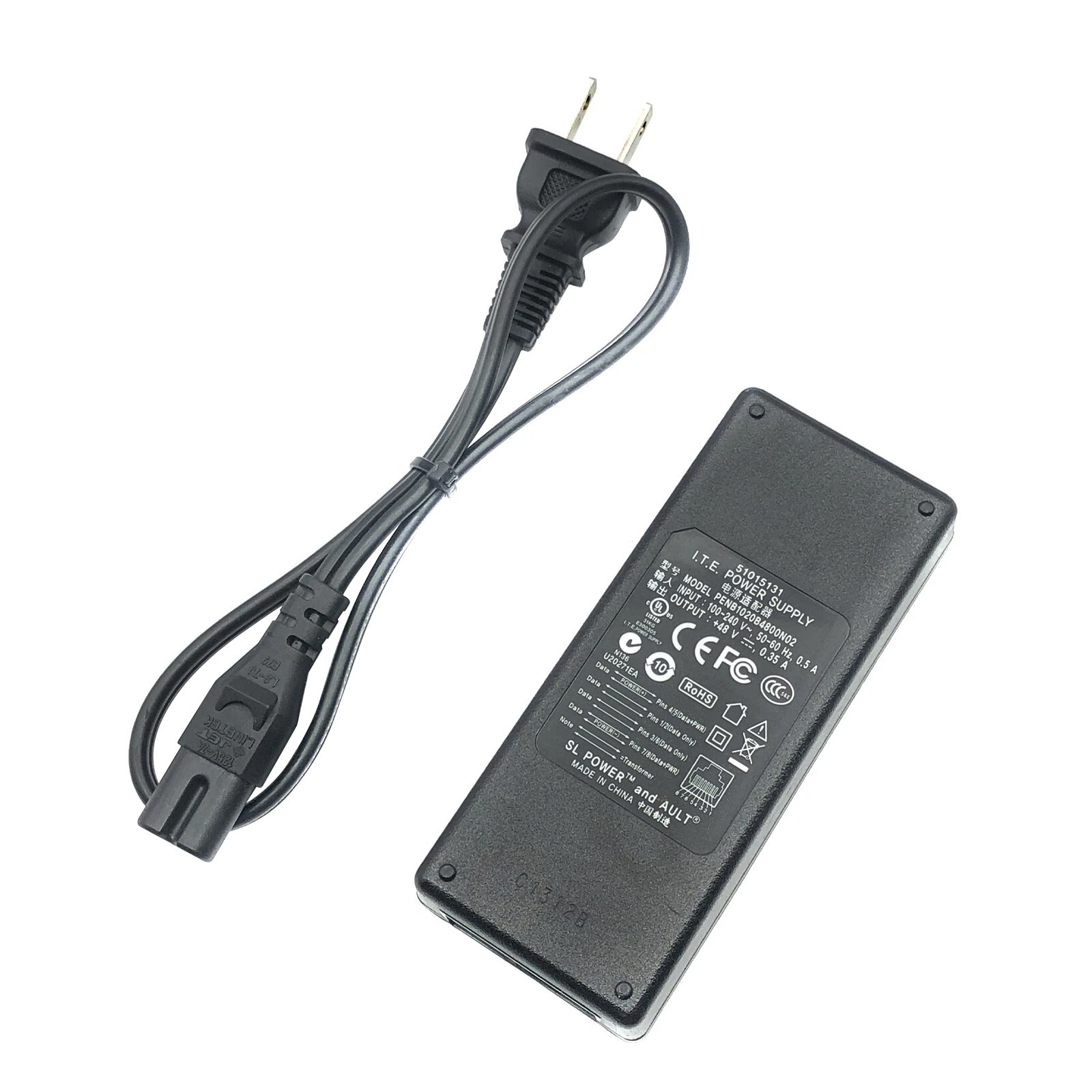 NEW Genuine Ault Mitel PoE AC Power Supply Adapter 48V 51015131 51301151