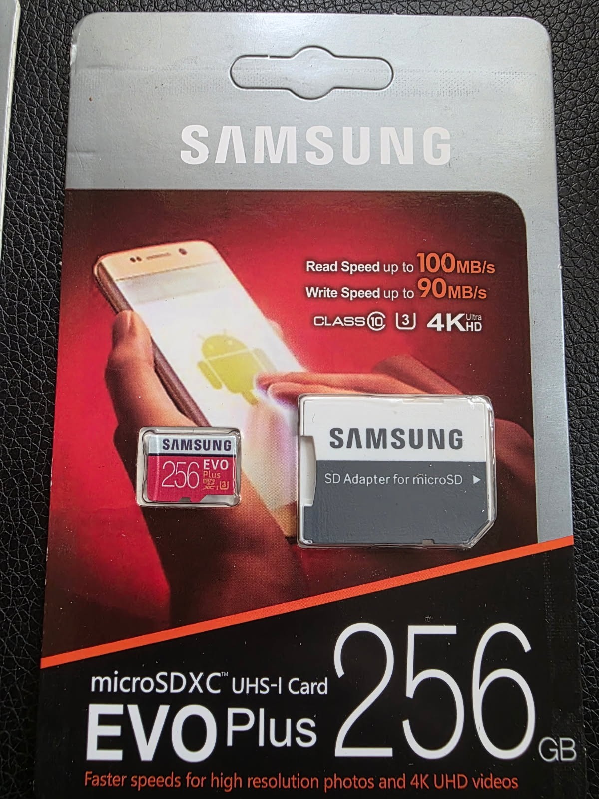 256 GB Samsung Micro SDXC EVO PLUS UHS-1 Memory Card with Adapter (Class 10)