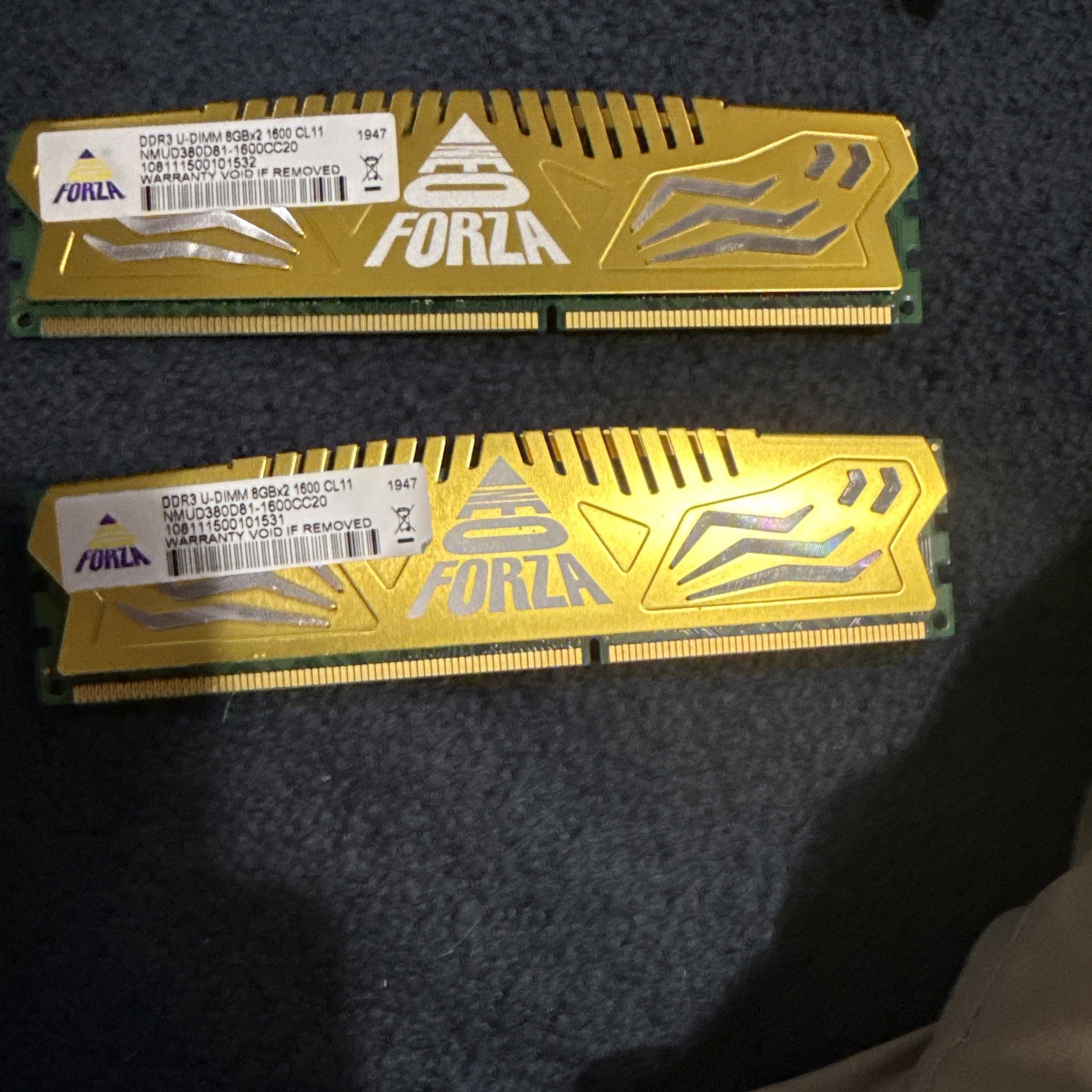 NEO FORZA GOLD ENCKE DDR3 U-DIMM RAM 8GB X 2 1600 CL 11