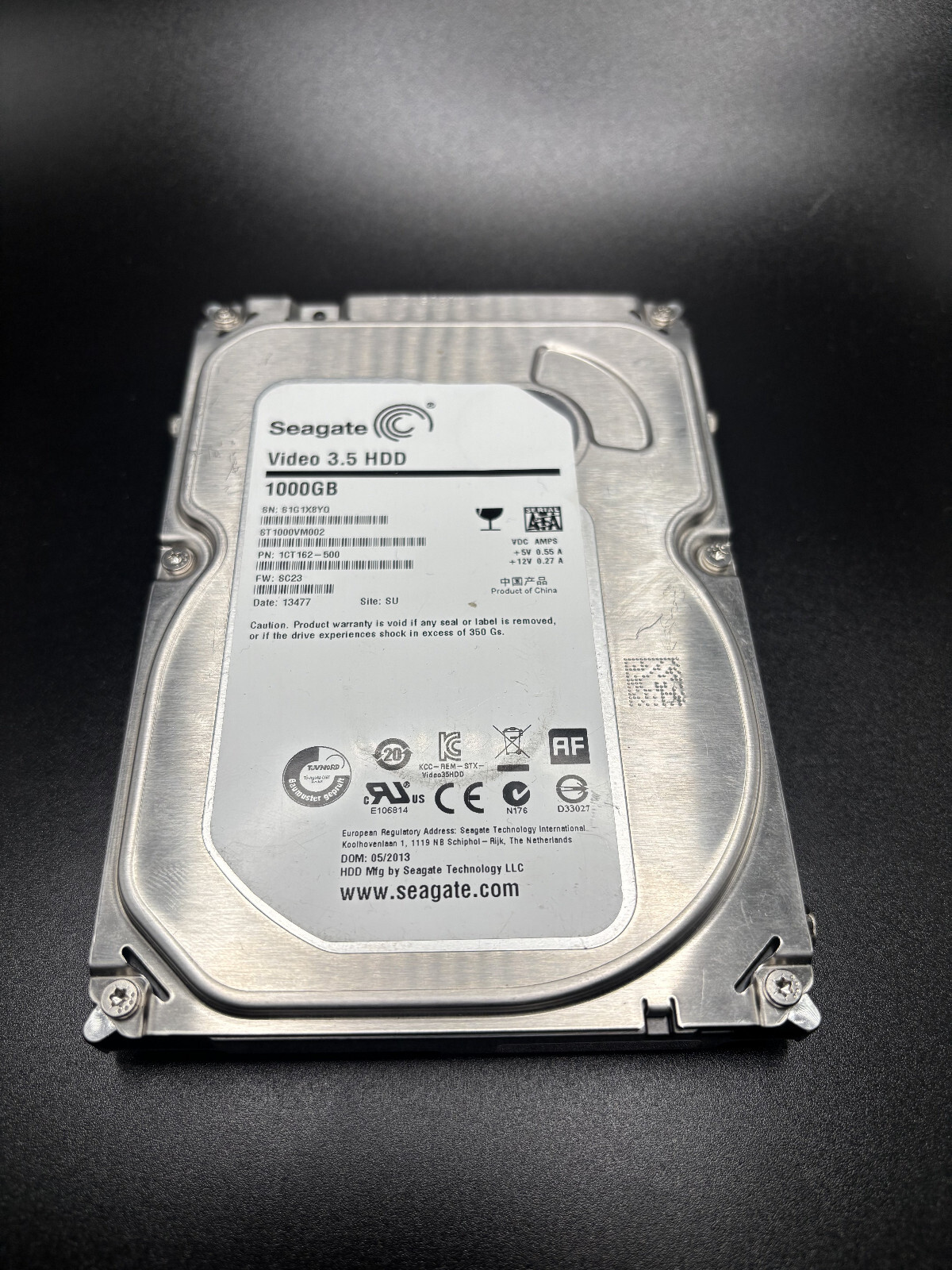 Compatible Seagate ST1000VM002 1TB 64MB SATA6Gb/s 3.5"  HDD -PC, CCTV DVR