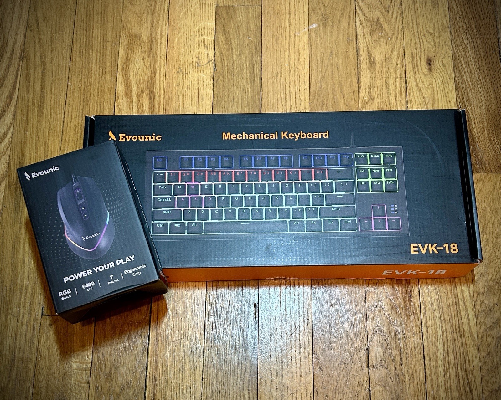 Evounic EVK-18 Mechanical Keyboard & EVM-18 Gaming Mouse