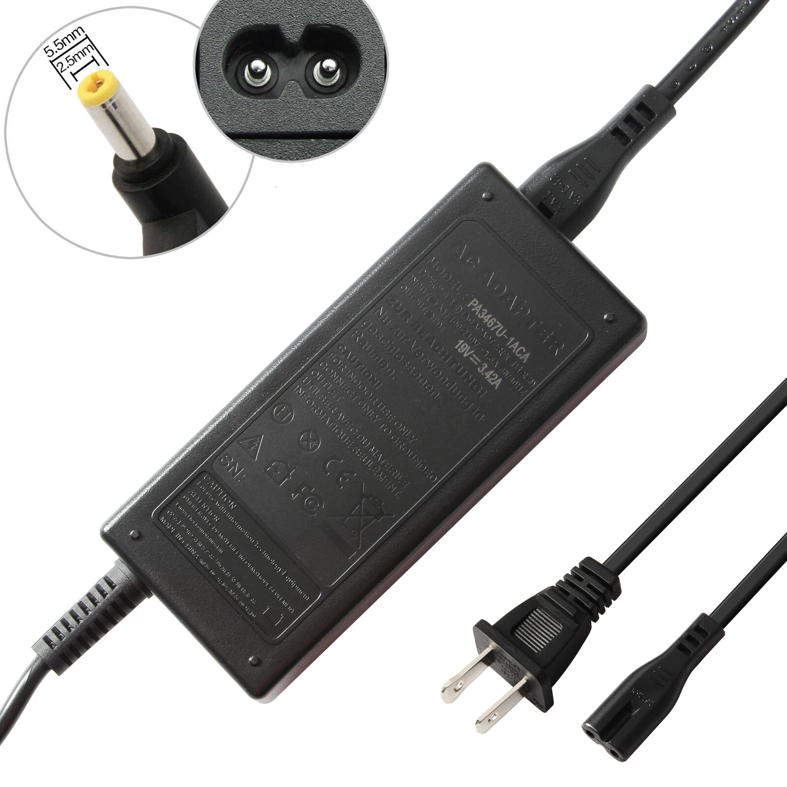AC Adapter Charger Power for TOSHIBA Satellite L645 L655 L675 M645 L655D L675D