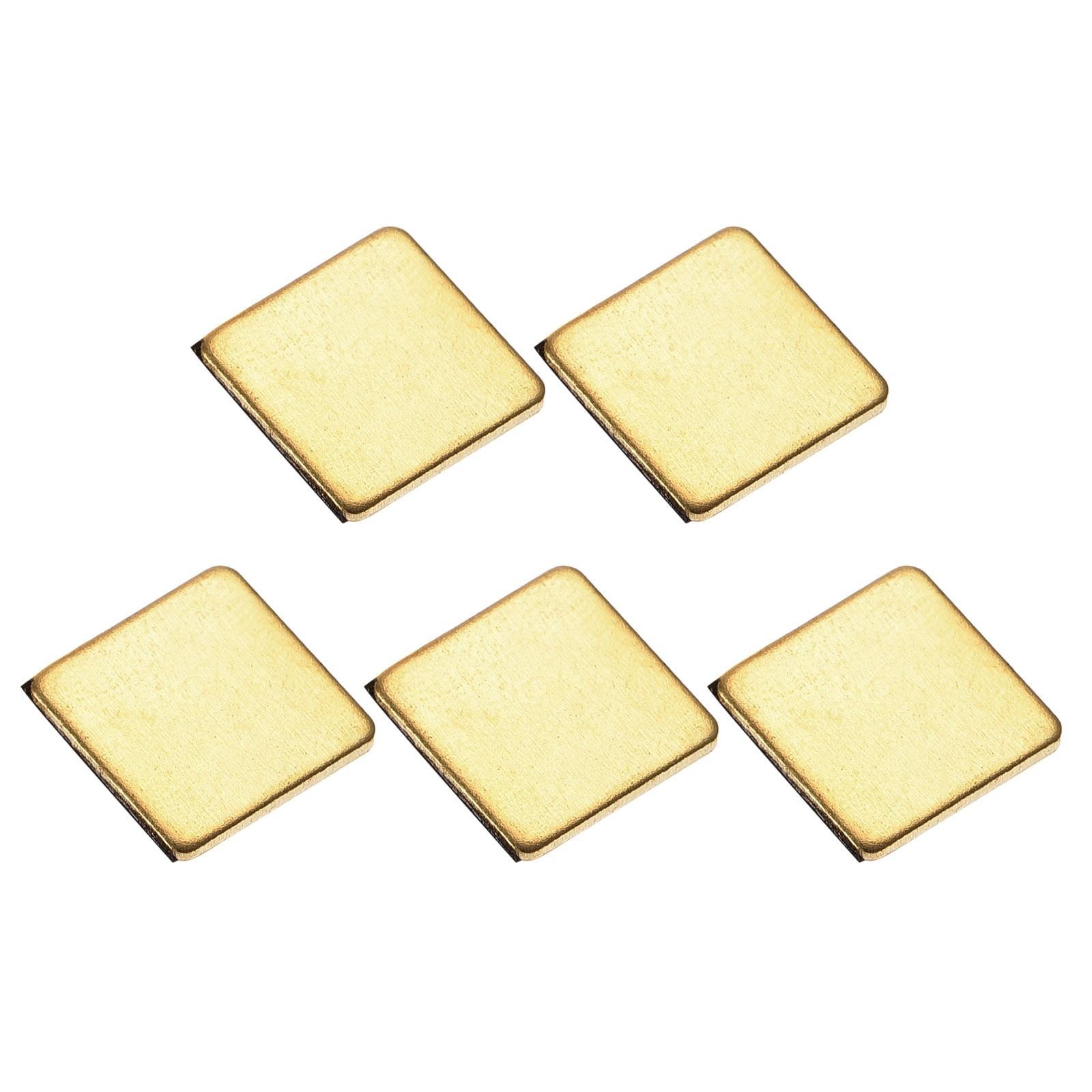 5 Pack 12x12x1mm IC Chip Heatsink Copper Pad Thermal Kit Cooler Shim w/ Adhesive