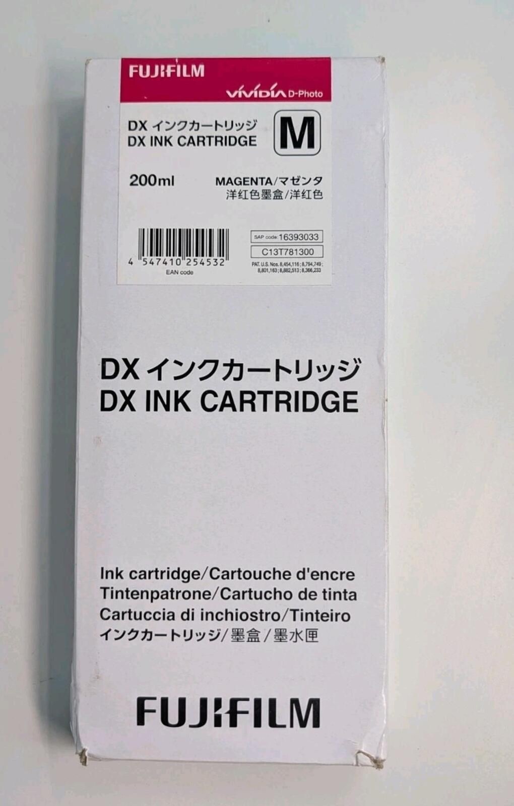 Fujifilm Vividia DX Ink Cartridge Magenta 200ml C13T781300 DX100 Exp 05/2026