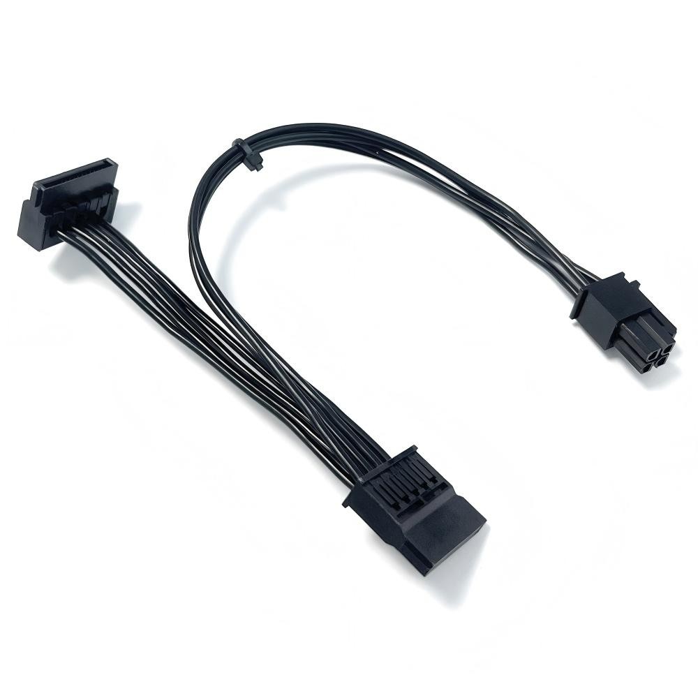 New SATA Power supply cable For HP M01 N01 S01 Pwr(2*2) TO 2 SATA 15p L68308-001