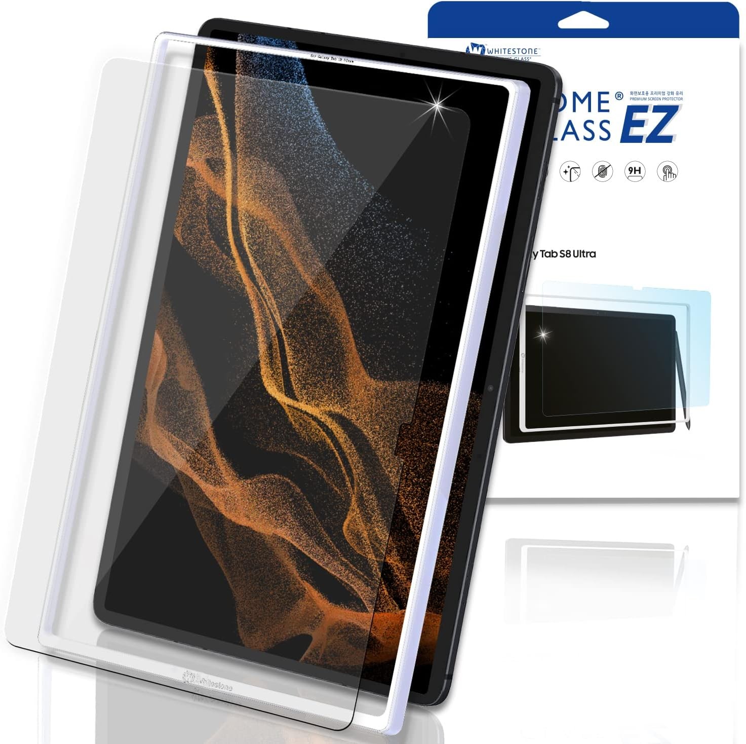 1 Pack Full Coverage Tempered Glass Shield for Galaxy Tab S8 Ultra - Easy Instal