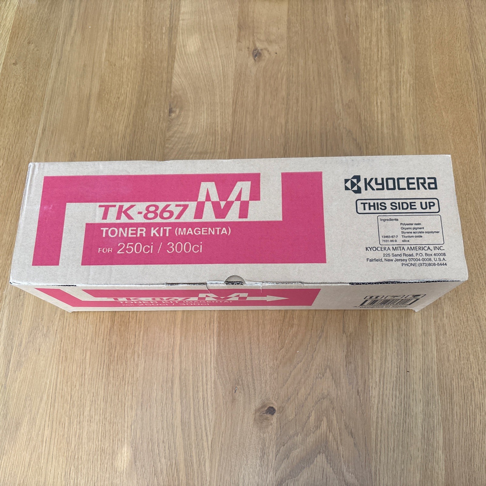 Genuine Kyocera TK-867M Magenta Toner Kit for 250ci & 300ci - Brand New