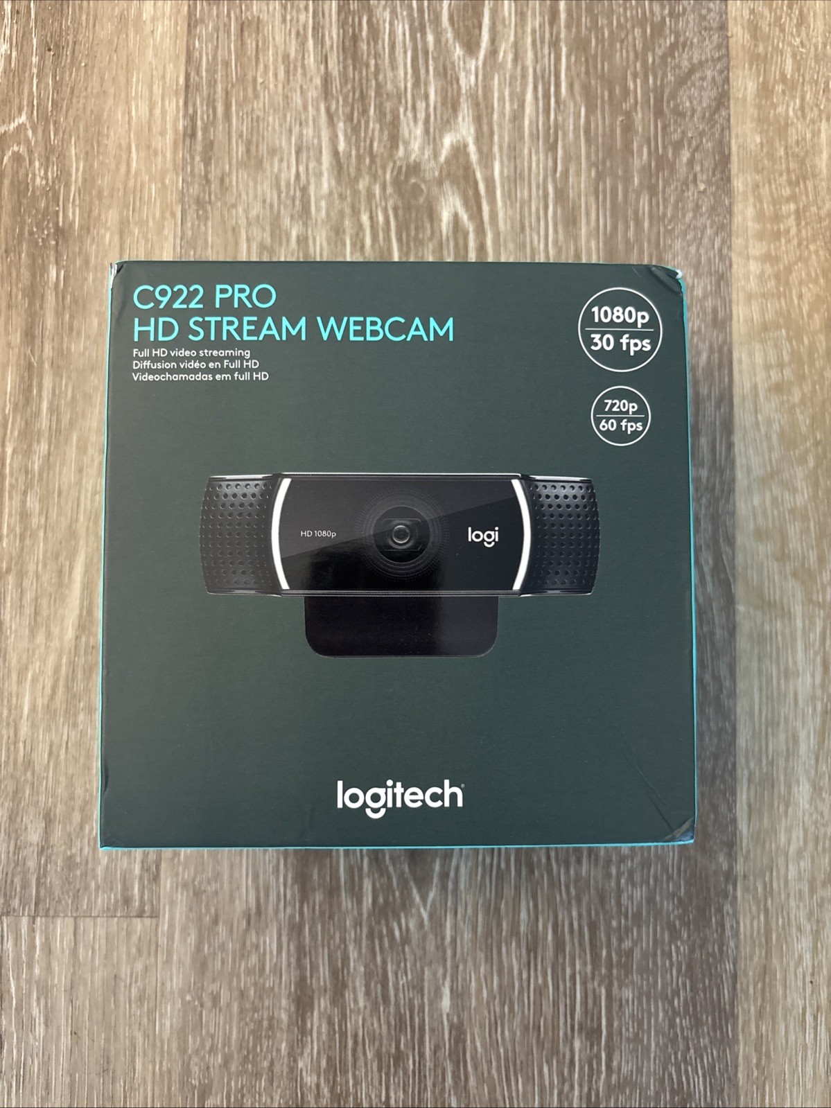 Logitech C922 Pro HD Stream Webcam 960-001087 1080p 30fps New In Box