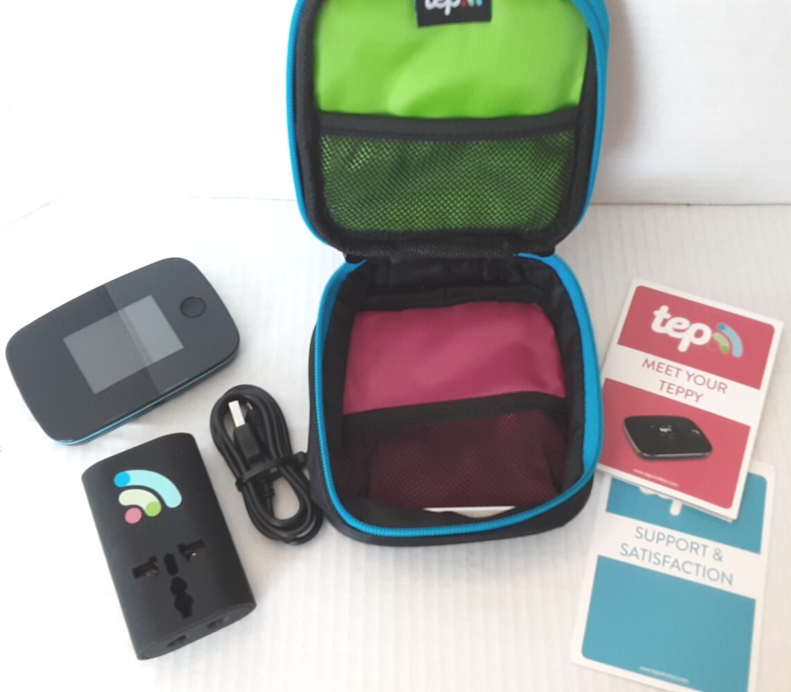 Teppy Pocket Mobile WiFi Hot Spot from Tep Wireless Travel Wifi Black 