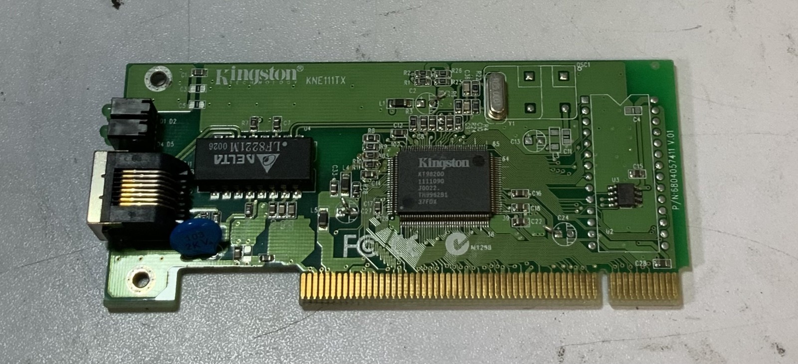 Kingston KNE111TX/100B 1-Port 10Base-T PCI Ethernet Netwok Adapter Card "Q4D"