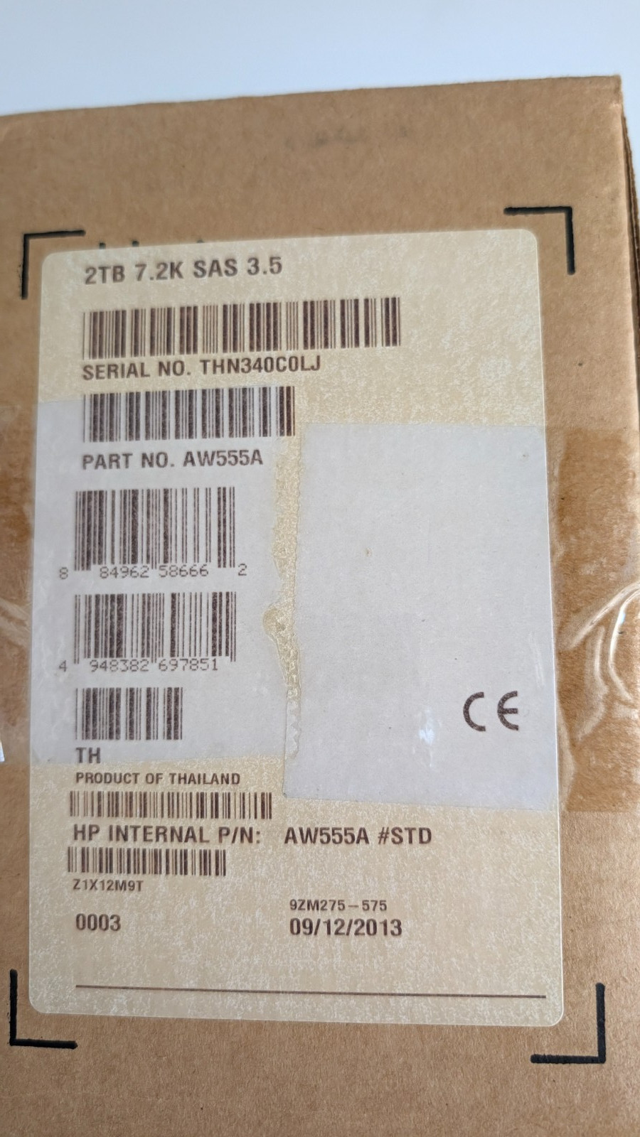 HP HPE AW555A 719770-002 2TB 6G SAS 7.2K LFF P2000 Hard Drive