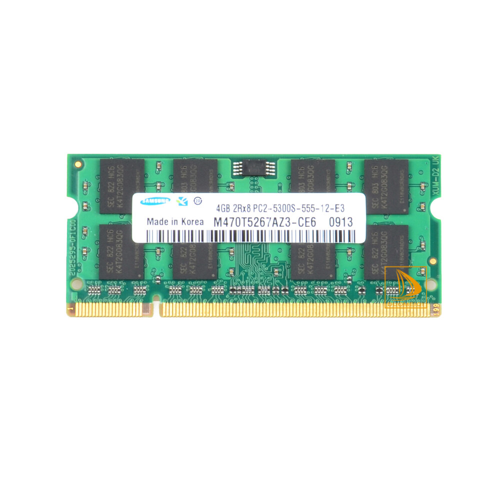 Samsung 4GB 2RX8 PC2-5300 DDR2-667MHz Non-Ecc Memory RAM SODIMM Laptop