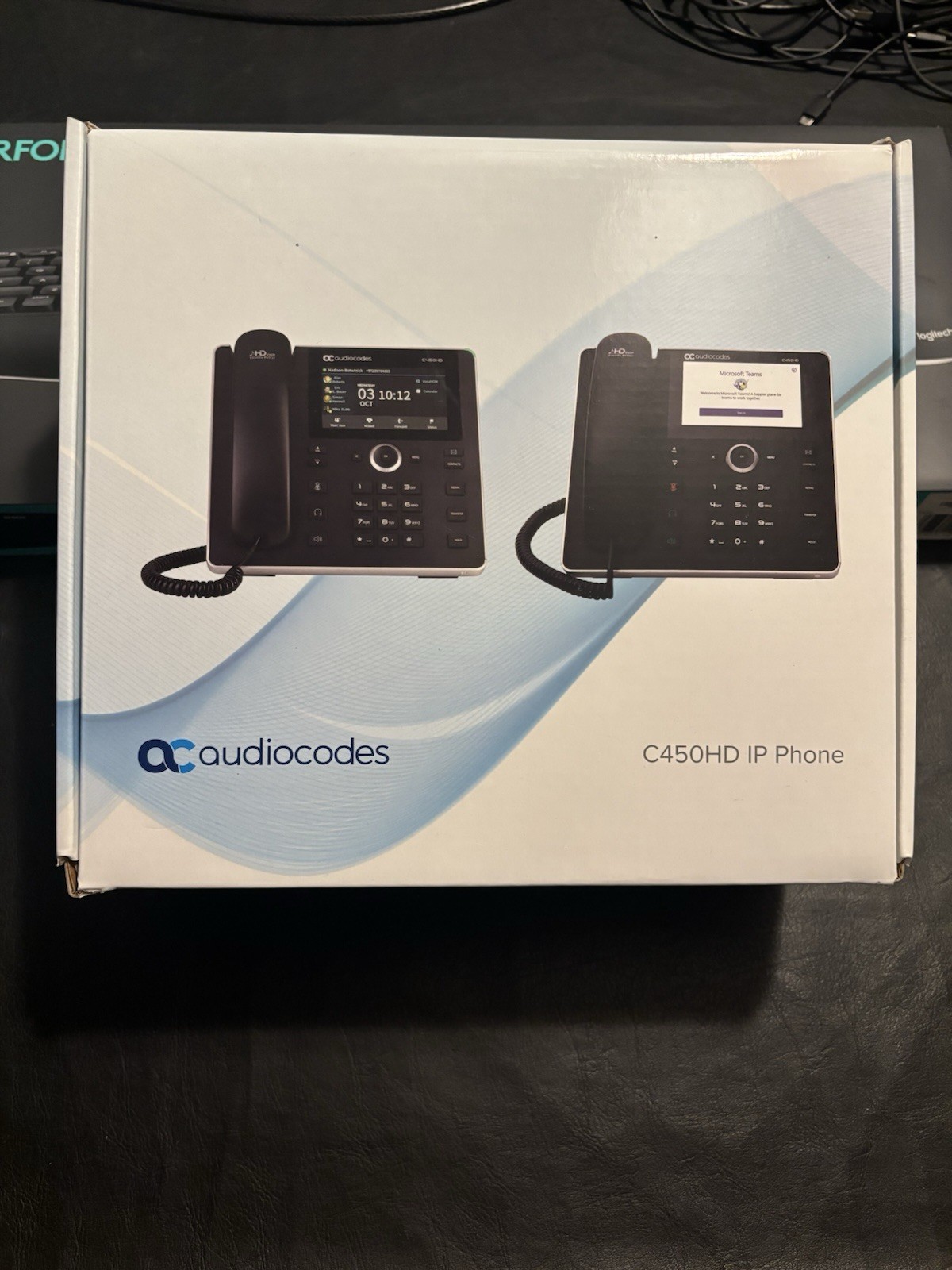 AudioCodes C450HD IP Ethernet Speakerphone TEAMs/Skype in original packaging 