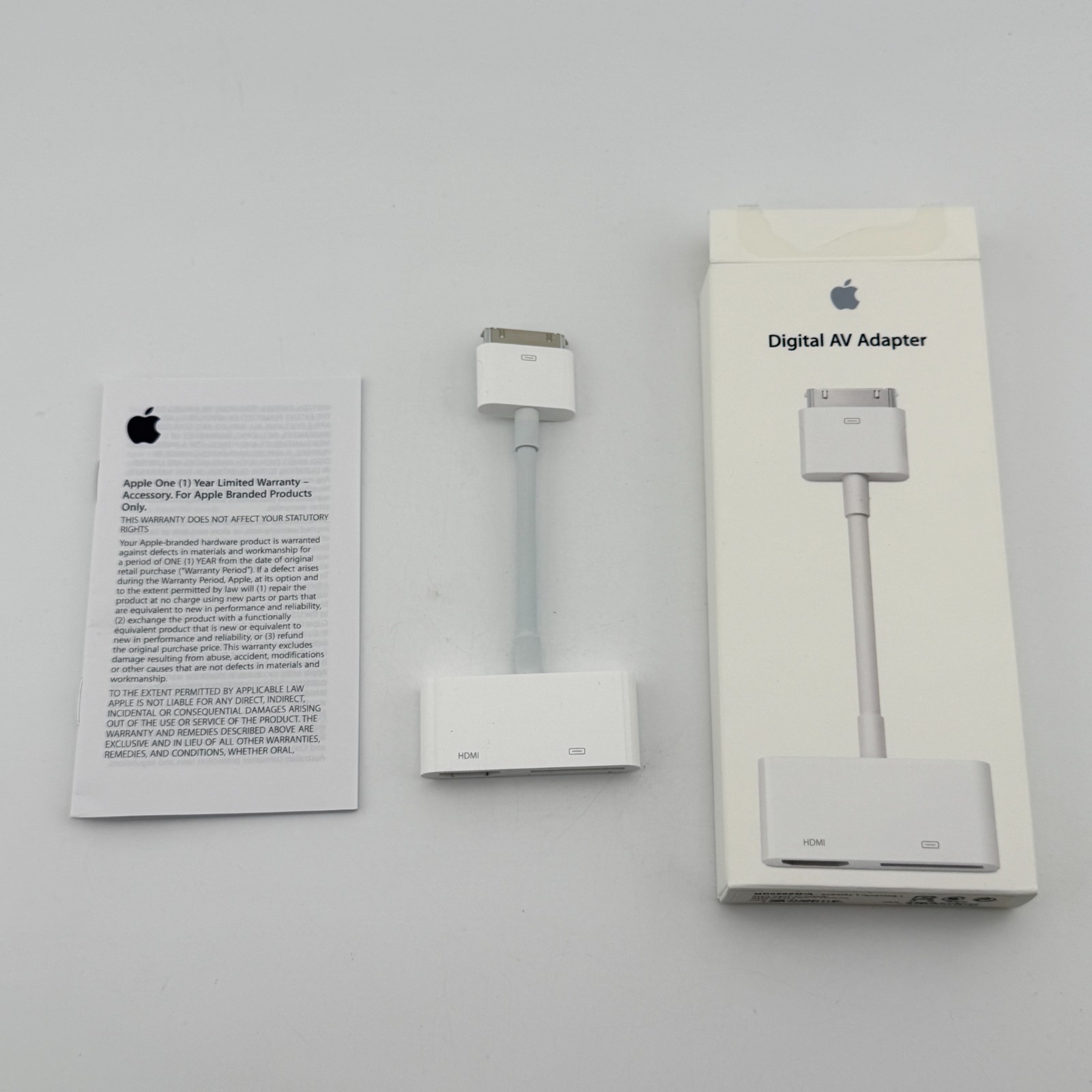 Original Apple MD098ZM/A A1422 Adapter Converter 30-pin Digital AV to HDMI 2Gen