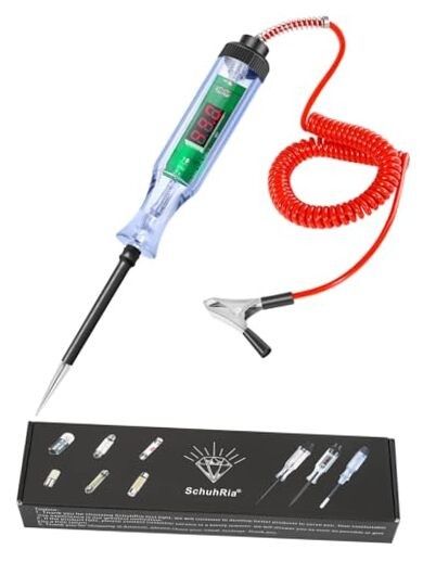 Test Light Automotive,Circuit Tester 3-48V DC Digital LCD Display,Prolong 