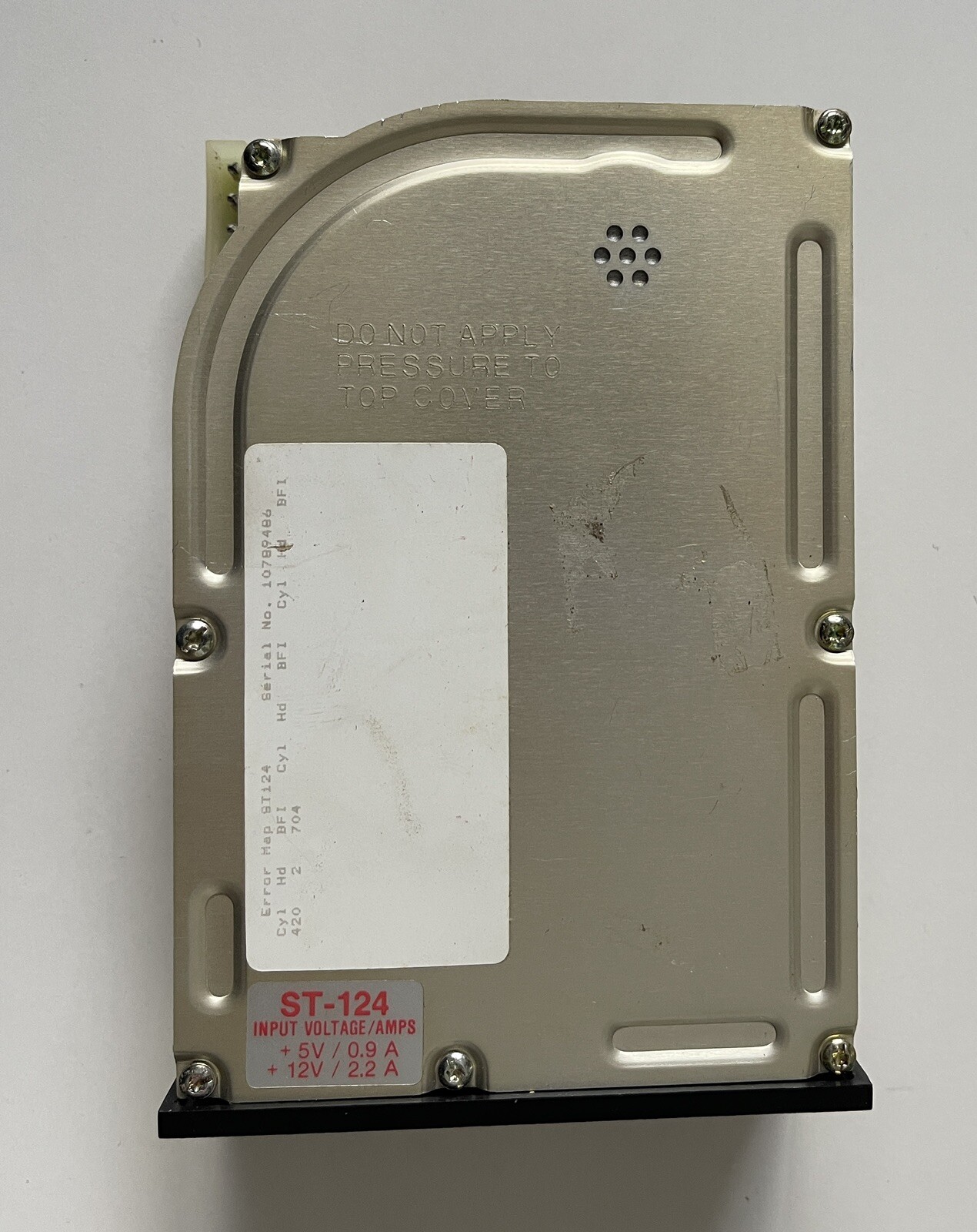 Seagate 21MB 3.5 Inch MFM Hard Disk ST124. Vintage. Used.