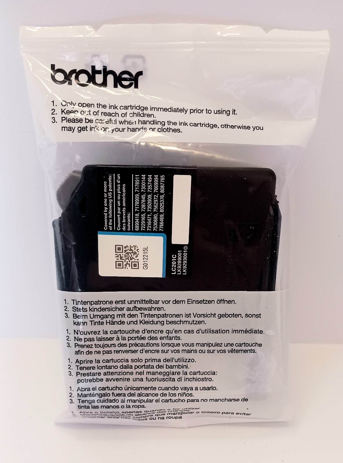 BROTHER LC201C, LK9289001, LK92930010 Cyan INK Cartridge FACTORY SEALED 》》》