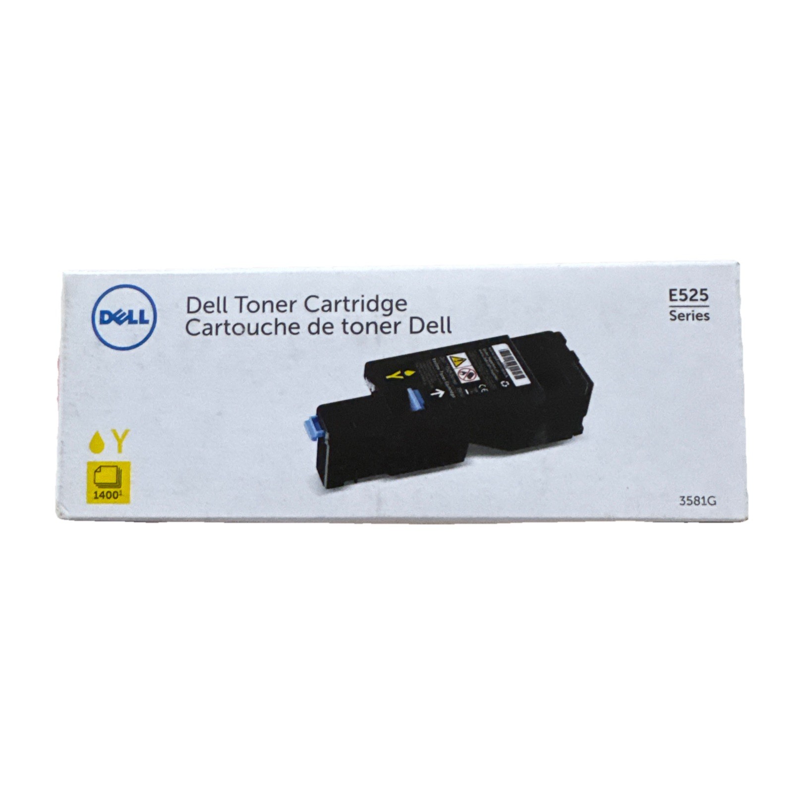 Dell 3581G Yellow Genuine Toner Cartridge - E525 Series - 1,400 Pages