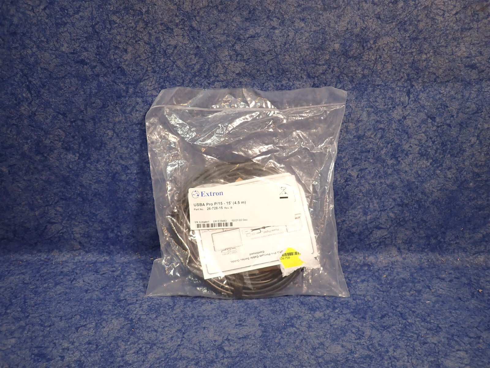 NEW Extron 26-728-15 USB-A 5 Gbps Plenum Optical Extension Cable 15' (BN12)