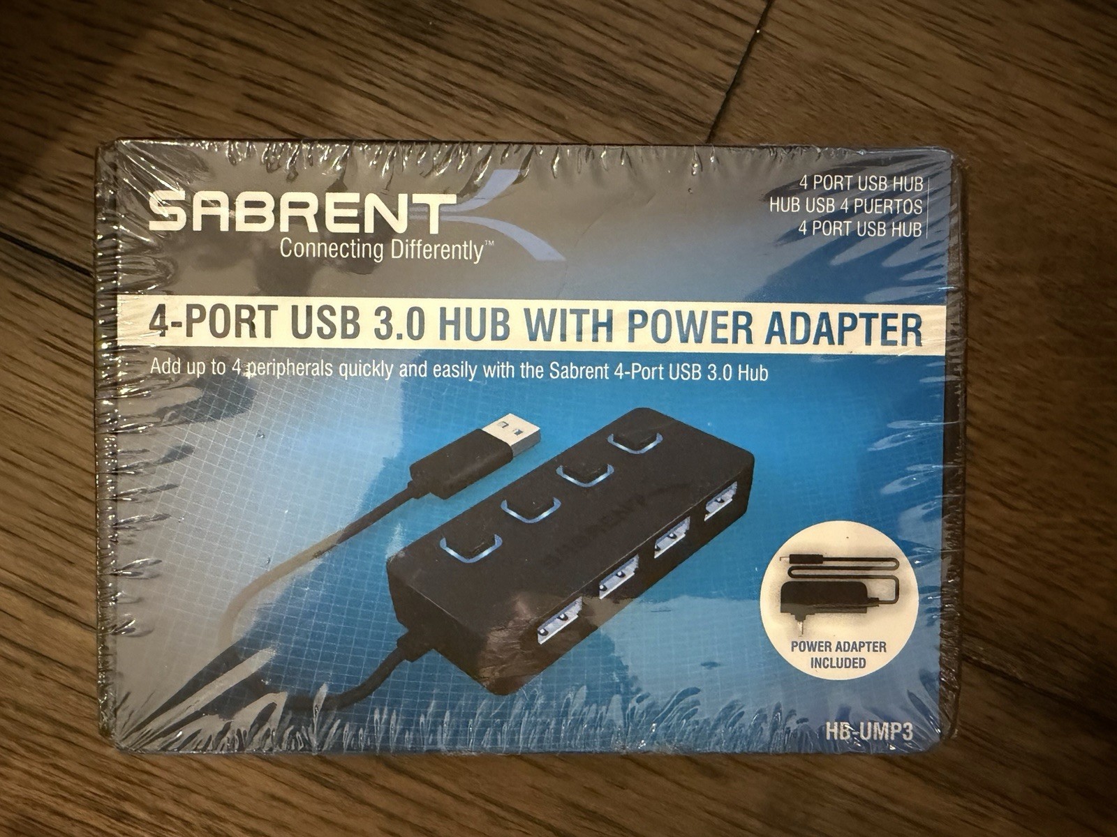 New Sabrent 4-port usb 3.0 hub with Power Adapter