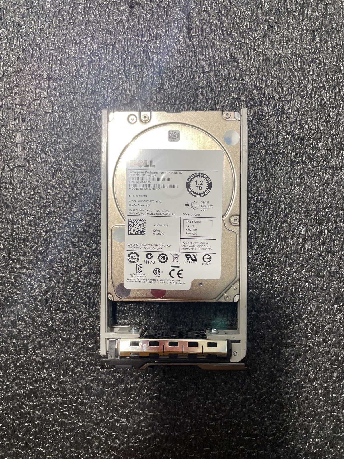 DELL ST1200MM0007 RMCP3 0RMCP3 1.2TB SAS 2.5HARDDRIVE