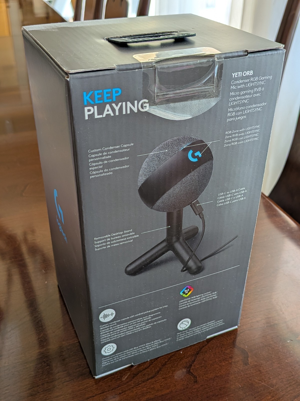 NEW SEALED LOT OF 3 Logitech G Yeti Orb Condenser RGB USB Gaming Microphone