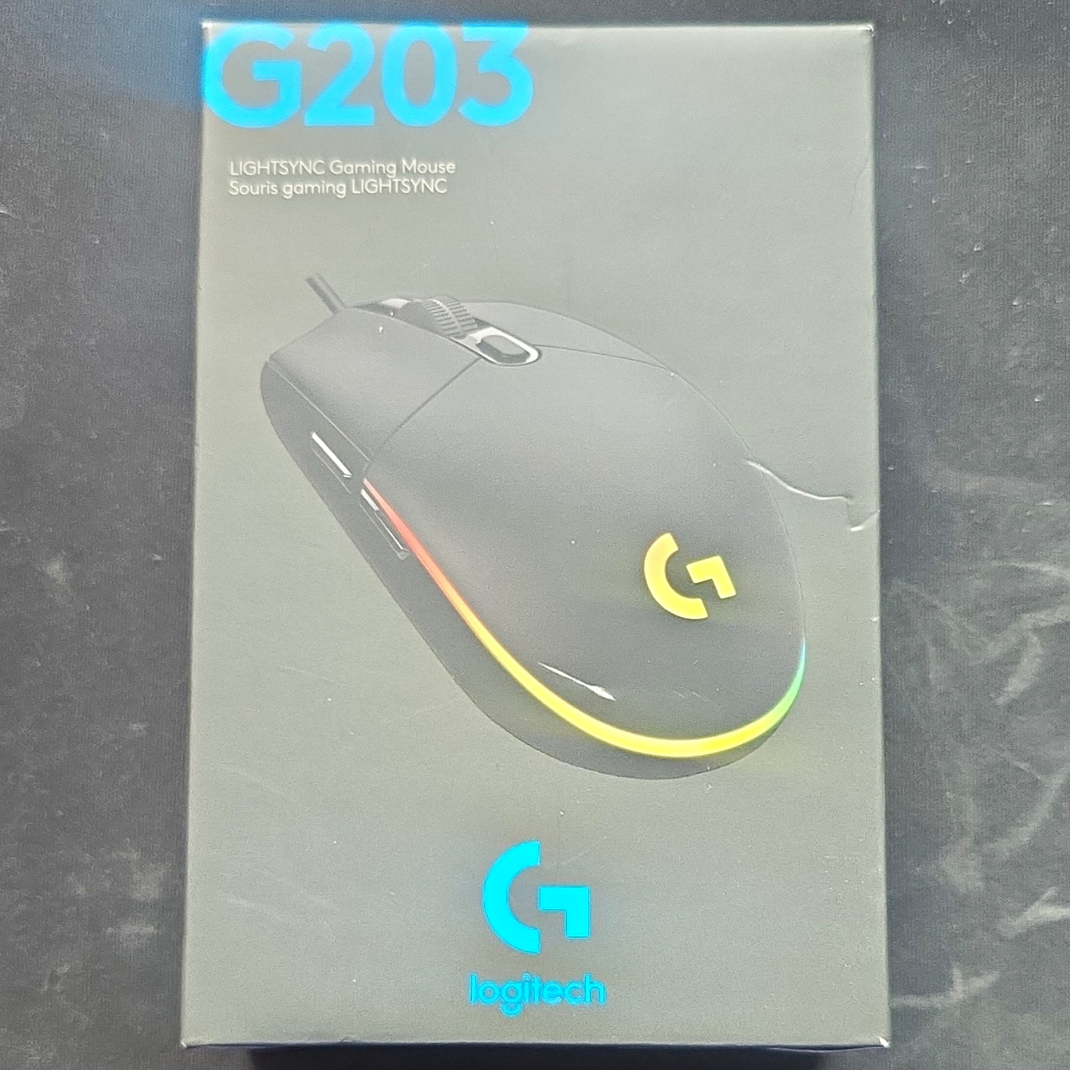 Logitech G203 LIGHTSYNC Gaming Mouse Black 8000 DPI 6-Button RGB USB Wired