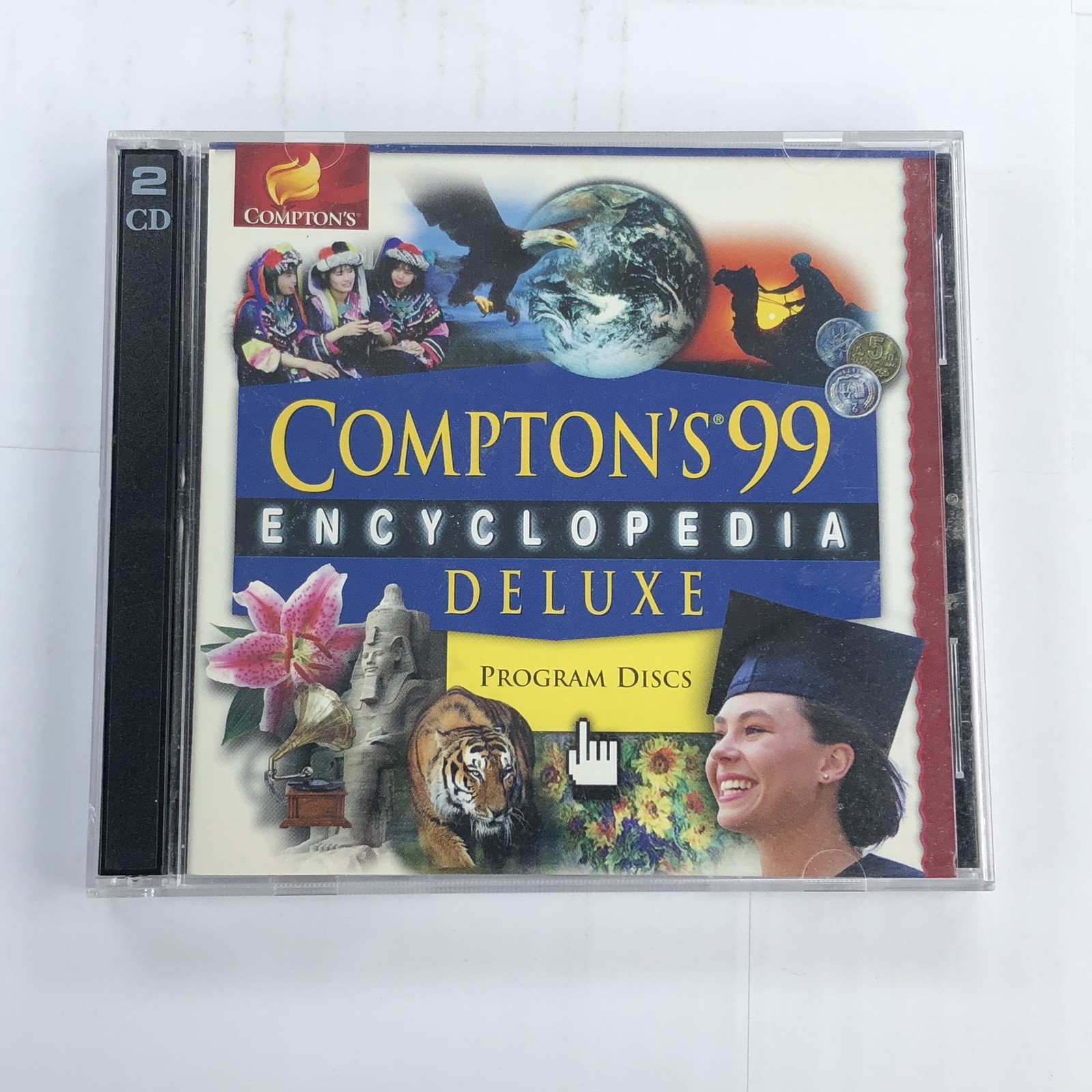 Compton's 99 Encyclopedia Deluxe Edition (PC, 1998) 2-Disc Set Mindscape