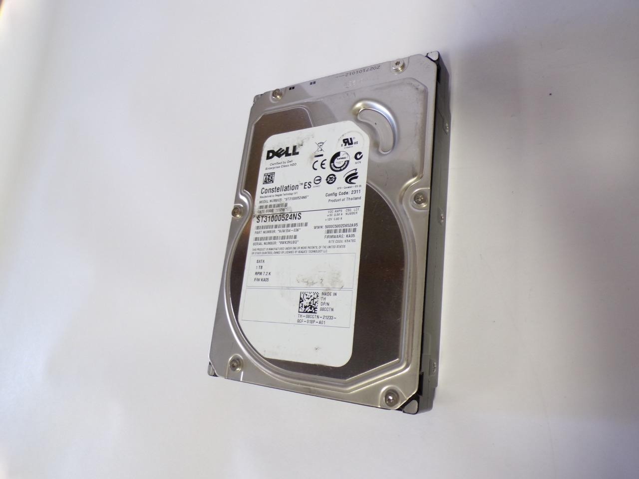 Dell Seagate Constellation ES 1TB 7200RPM SATA 3.5" HDD ST31000524NS 08CGTN