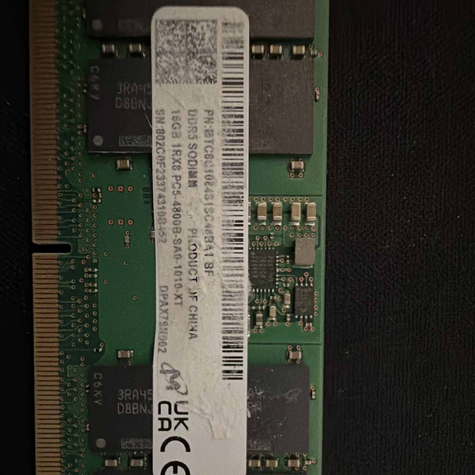 Micron 16GB SO-DIMM DDR5 4800MHz Laptop RAM