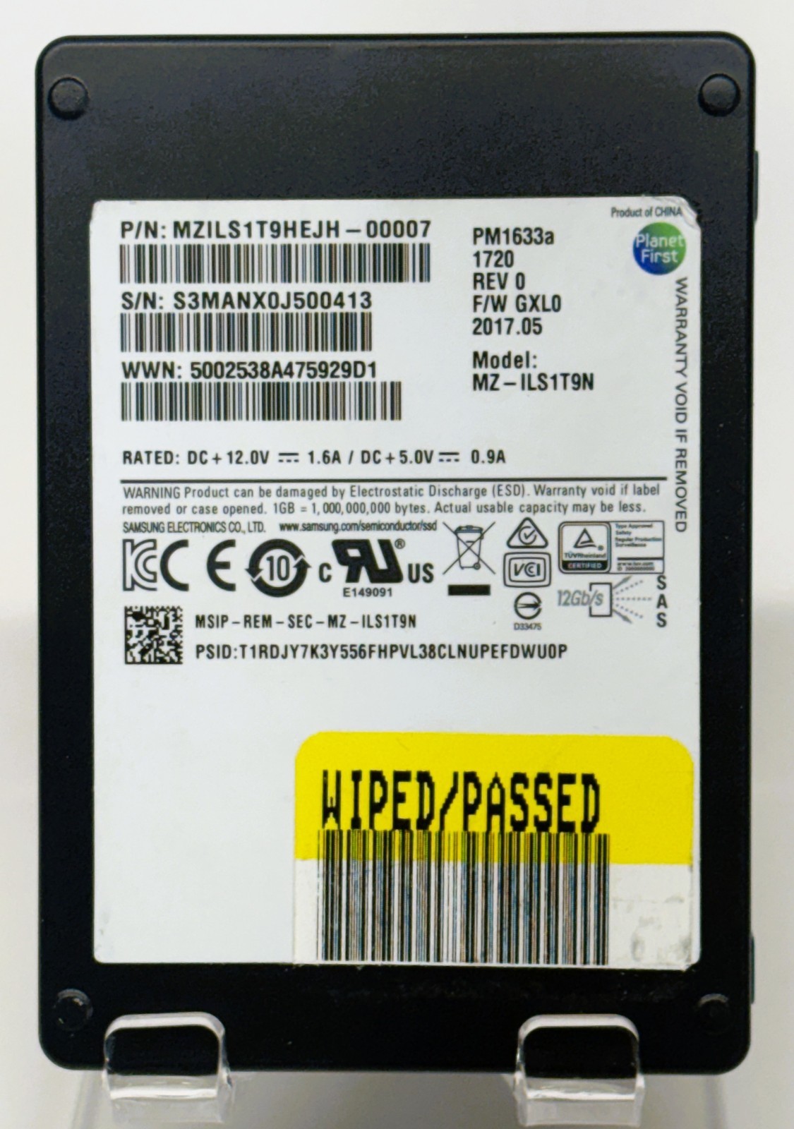 Samsung Pm1633a  1.9tb - 2.5" - Sas SSD - MZ-ILS1T9N - Same Day Shipping