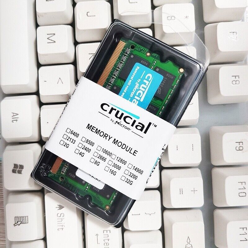 CRUCIAL DDR3 4GB 8GB 16GB 1333 PC3-10600 Laptop SODIMM  Memory RAM 10600S 204-Pi