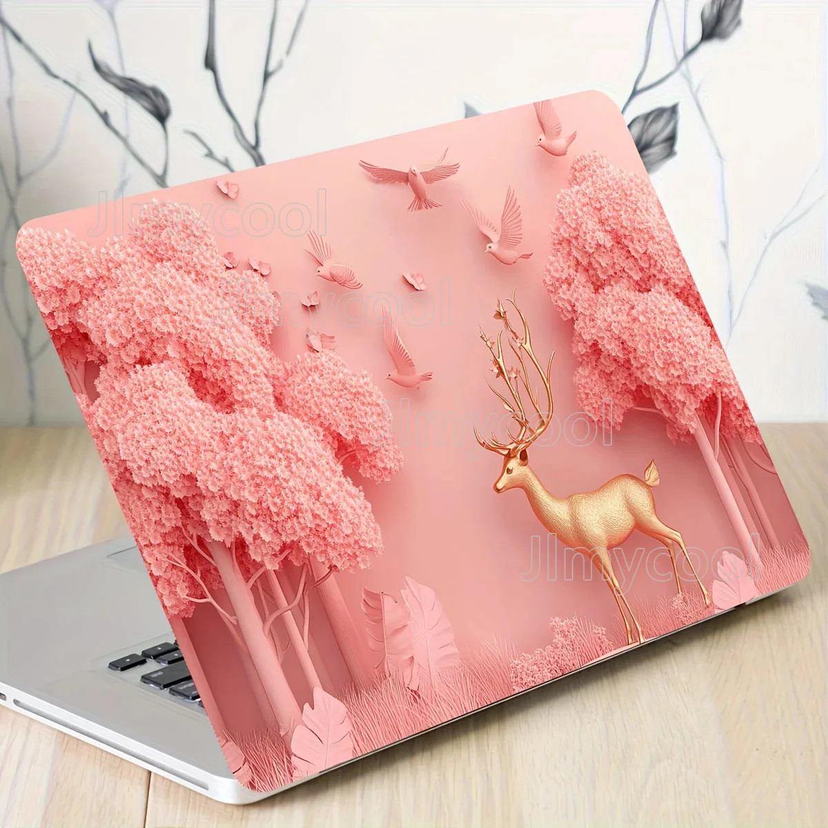Pink Forest Pattern Laptop Tablet Case 2-Pack Non Reusable Scratch Resistant 