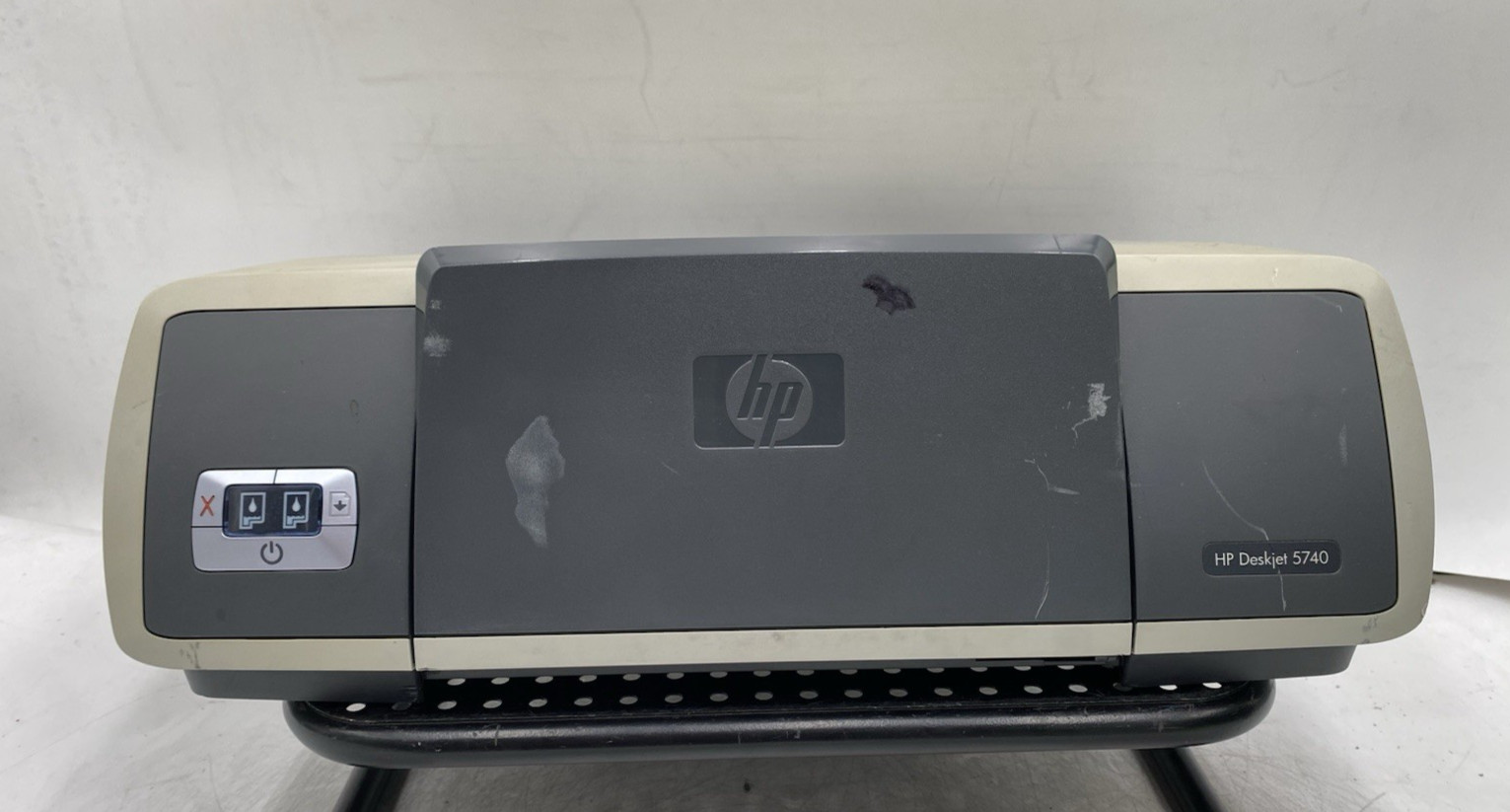 HP Deskjet 5740 Digital Photo Inkjet Printer Low PgCount / NO POWER AC
