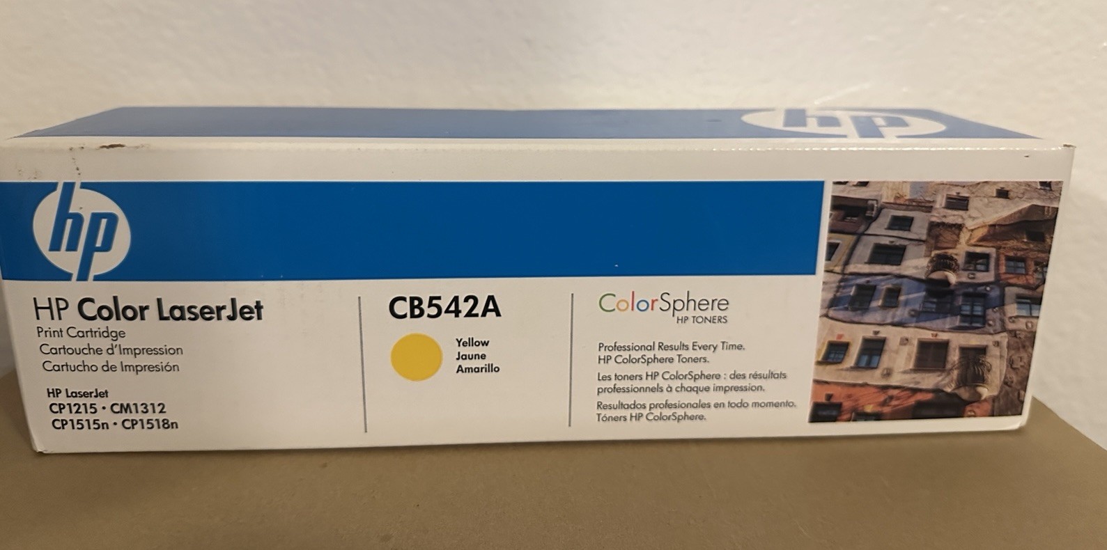 NEW HP Color LaserJet 125A CB542A Yellow Toner Print Cartridge