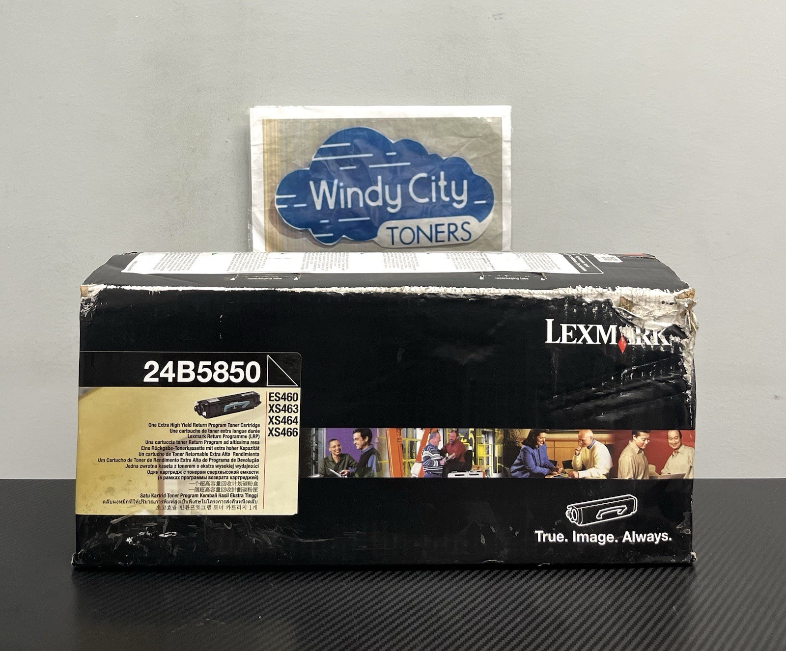 Lexmark 24B5850 Black Extra High Yield Toner for ES460/XS463 New Damaged Box