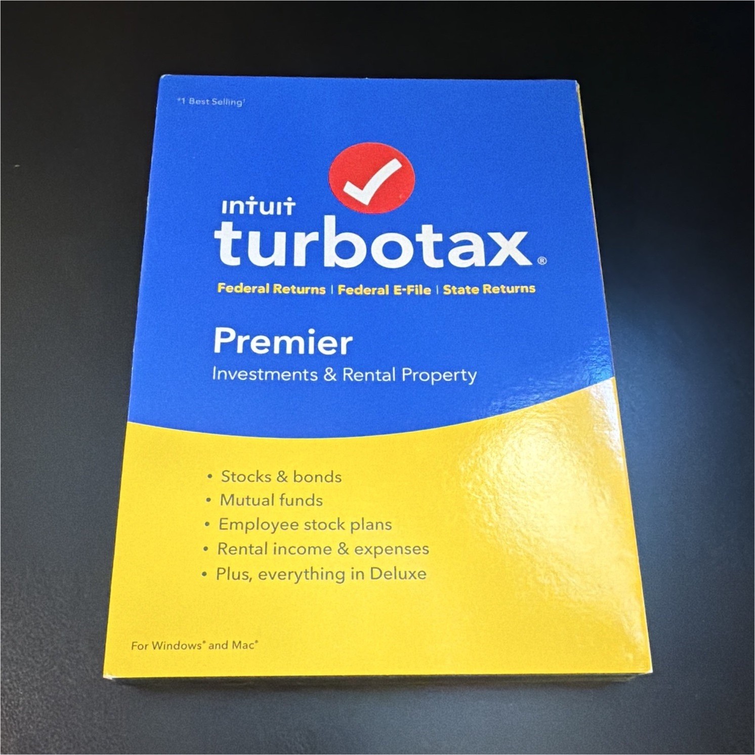 Intuit TurboTax Premier 2018 Tax Preparation Software for Windows & Mac