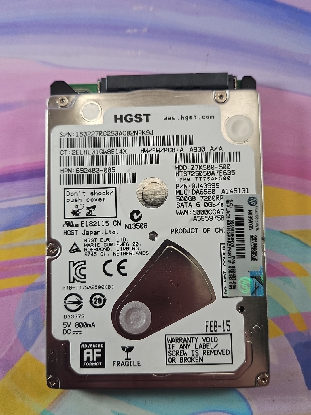 HGST 500GB HDD 2.5'' Z7K500 7200RPM 0J43995