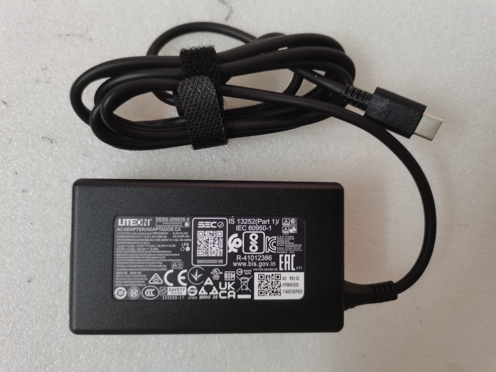 OEM LITEON 65W USB C PA-1650-58 Adapter For Acer Aspire Go 15 AG15-71PT Laptop
