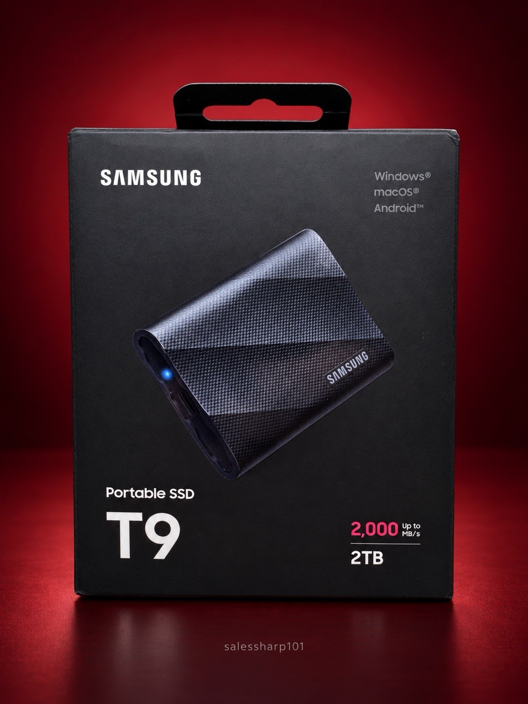 BRAND NEW SEALED Samsung T9 Portable 2TB 2000MB/s SSD - Black (MU-PG2T0B/AM)